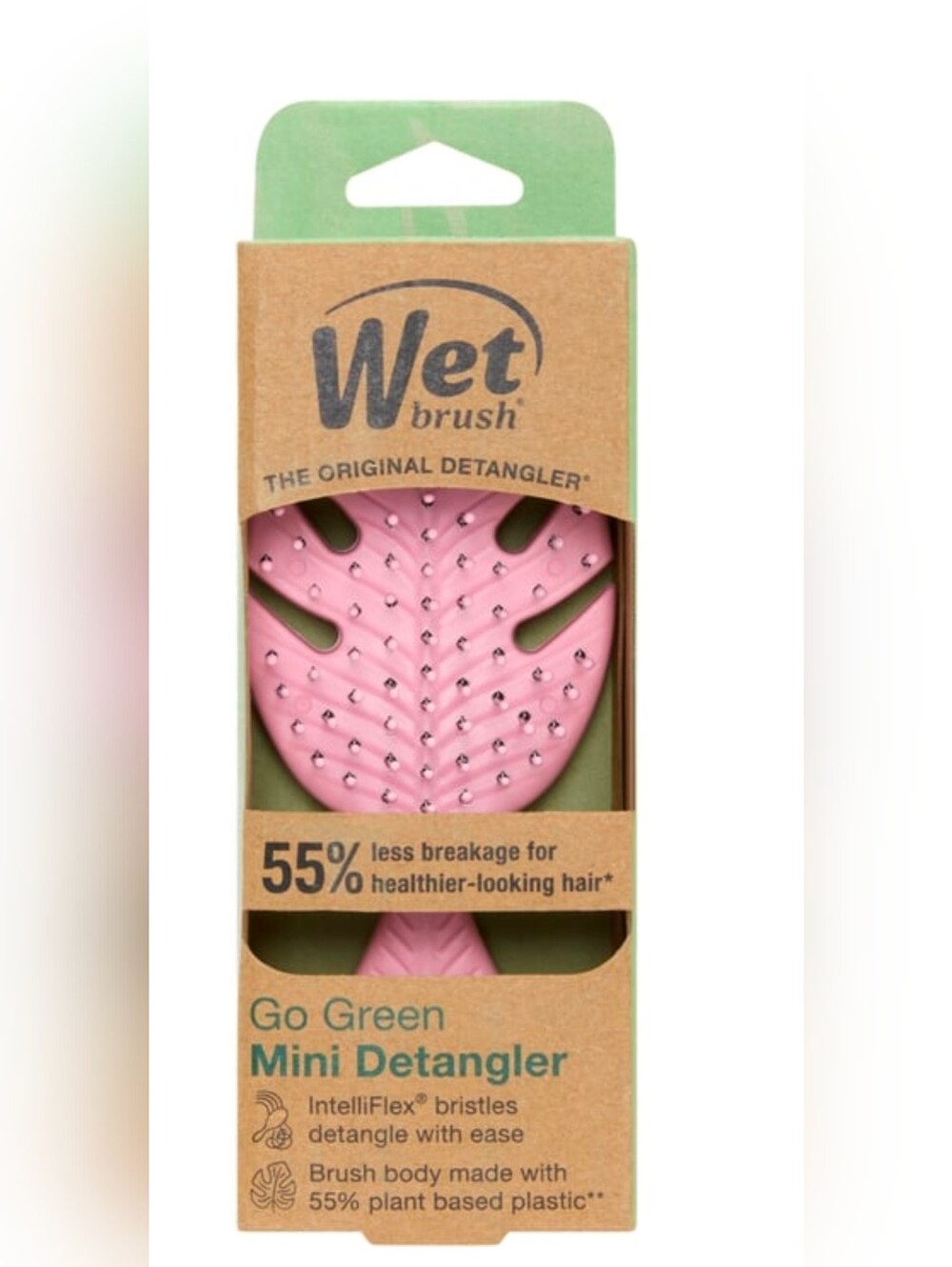 Wet Brush Go Green Mini Detangler ~ Pink